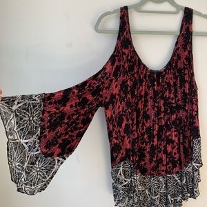 Free People Cold Shoulder Flowy Tunic